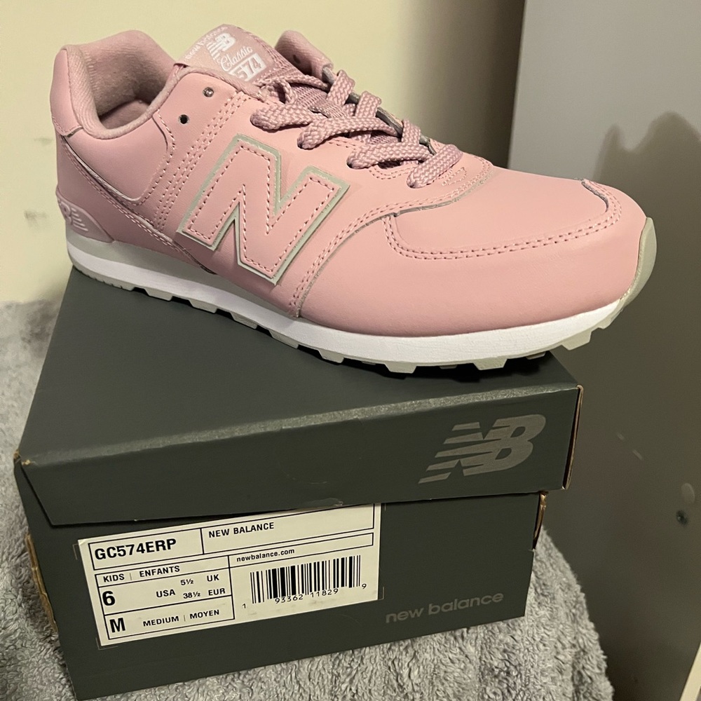 New Balance 574-Light Pink/ Grey